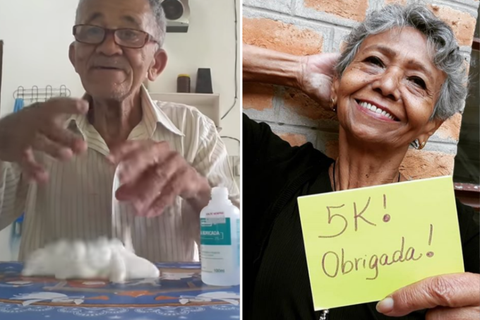 Aos 70 anos eles conquistaram milhares de fãs na internet