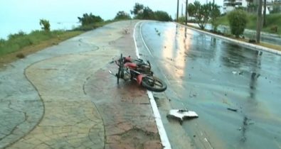 Homem é arremessado de motocicleta após colisão em São Luís
