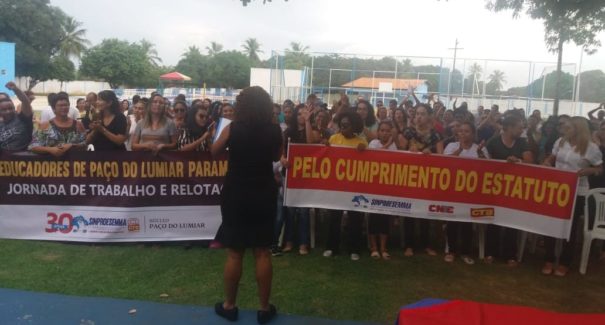 Professores de Paço do Lumiar estão em greve