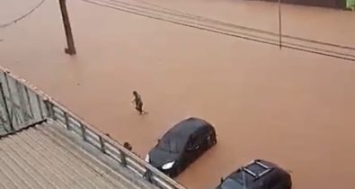 Forte chuva deixa pontos de alagamento em São Luís; veja os vídeos