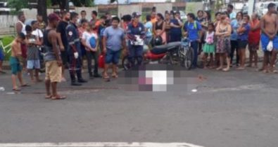Motociclista morre a caminho do trabalho atropelado por caminhão no Maiobão
