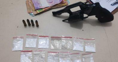 Polícia apreende arma de fogo e cocaína em Davinópolis