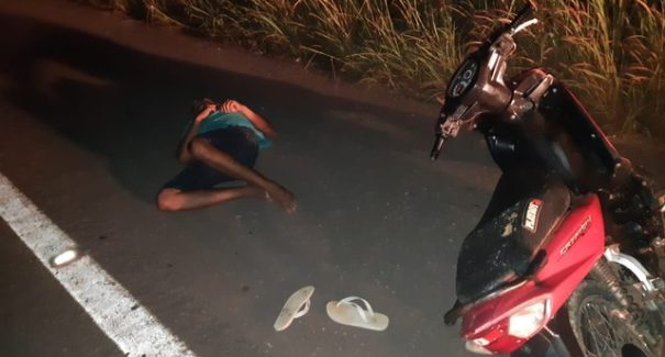 Motociclista é flagrado dormindo no acostamento da BR- 316 no MA