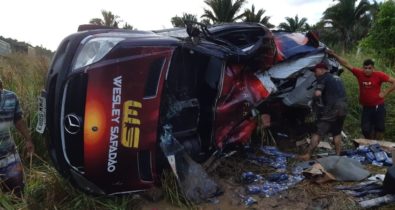 Van de Wesley Safadão sofre acidente no interior do Maranhão