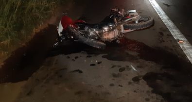 Motociclista morre e passageiro fica ferido em acidente na BR-010