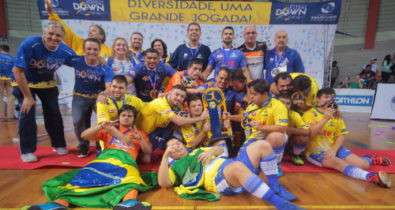 Brasil derrota Argentina e conquista primeiro título Mundial de Futsal Down