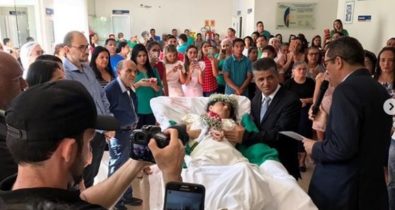 Paciente tetraplégica casa-se dentro de hospital em Coroatá