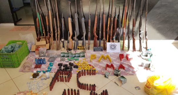 Operação “Jagunço” realiza a maior apreensão de armas de fogo em Carolina