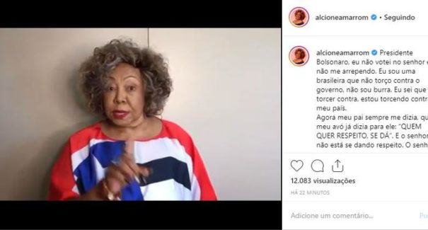Confira o vídeo da Marrom exigindo de Bolsonaro respeito ao Maranhão e ao nordeste
