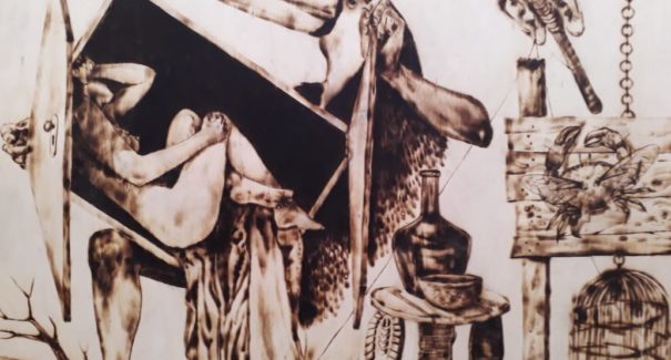 “Pironarrativa: relato do fogo” por Binho Dushinska