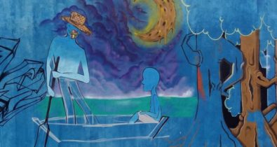 Grafitagem e arte interativa em “O Mundo do Pescador de Sonhos” no Sesc