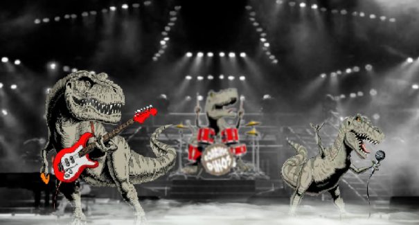 Banda Dinossaurus em  dupla apresentação