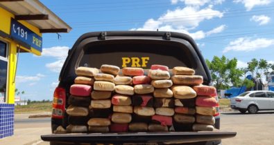 PRF apreende 100 quilos de maconha em caminhonete na BR-222