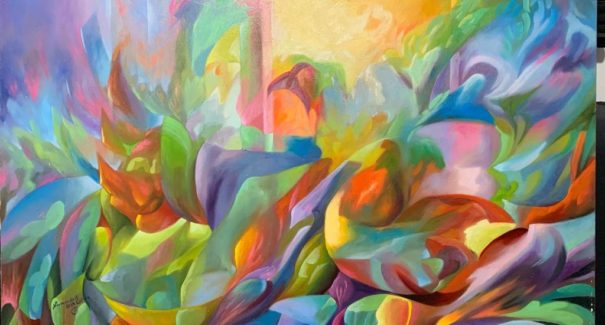 Venezuelano mostra suas obras de arte na ilha