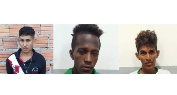 PM prende 3 indivíduos por porte ilegal de arma de fogo e tráfico de drogas