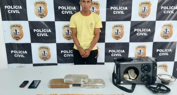 Homem é preso em ônibus com drogas avaliadas em R$ 60 mil