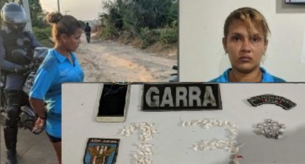 PM prende mulher suspeita de tráfico de drogas