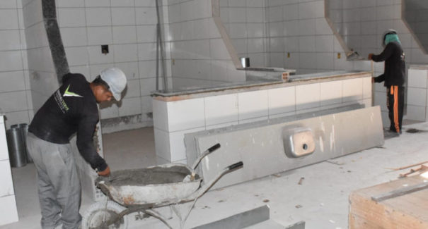 Obra na feira da Cidade Operária segue para fase de finalização