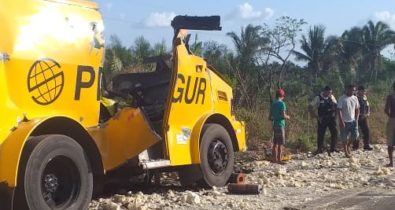 Assaltantes explodem carro-forte na MA-020