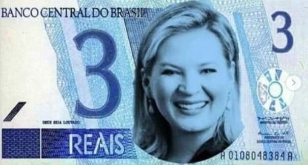 Eduardo Bolsonaro compara Joice Hasselmann com nota de R$ 3