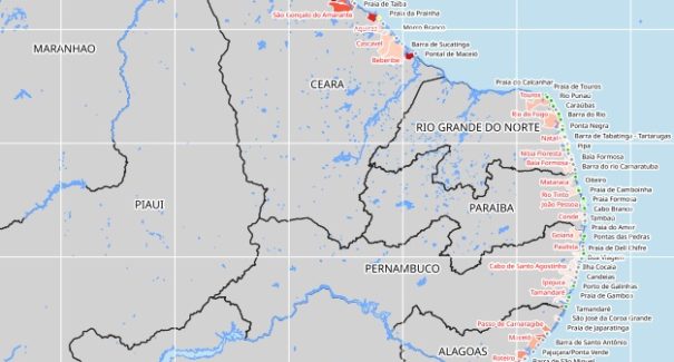 Veja quais são os locais afetados pelo óleo no estado