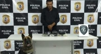 Homem é preso ao tentar transportar 7kg de crack do estado do Pará