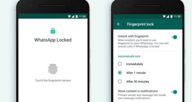 Whatsapp libera bloqueio por impressão digital