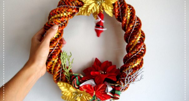 Decoração de Natal: aprenda a fazer guirlanda com jornal