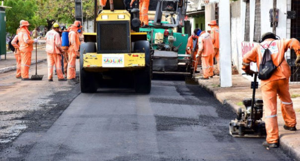Área Itaqui-Bacanga recebe obras de pavimentação