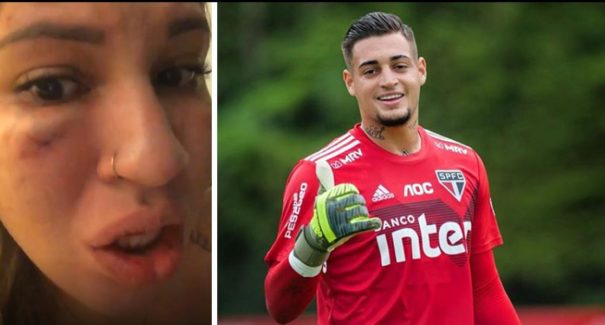 Filhas teriam visto o pai, goleiro Jean, agredir a mãe