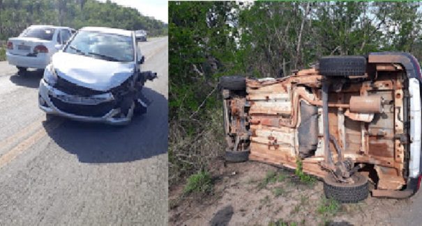 Ultrapassagem indevida acaba em colisão na BR-222