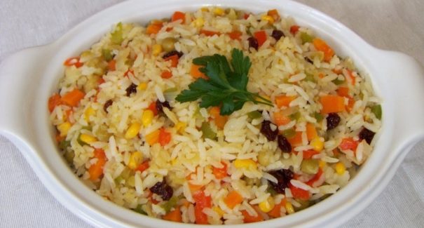 Almoço de domingo: arroz à grega