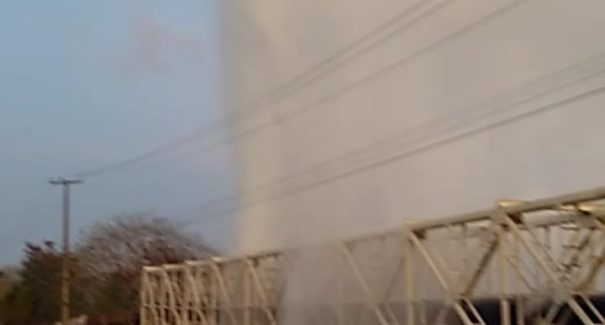Sub-adutora se rompe na Barragem no Bacanga