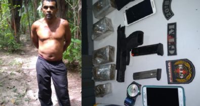 Homem é preso com posse de drogas para venda