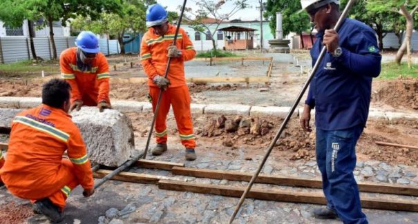 Praças da Misericórdia e da Saudade estão com obras avançadas