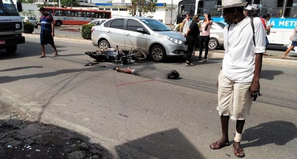 Motociclista morre em acidente na Av. Jerônimo de Albuquerque