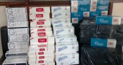 7 mil maços de cigarros paraguaios são apreendidos em fiscalização
