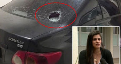 Mulher tem carro alvejado por tiro no bairro Turu, em São Luís