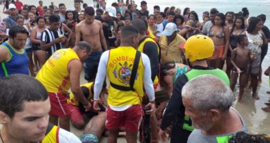 Bombeiros resgatam três vítimas de afogamento no primeiro dia do ano