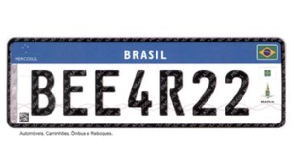 Novas placas de veículos serão obrigatórias a partir de 31 de janeiro
