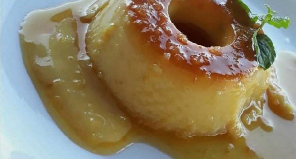 Pudim de tapioca cremoso