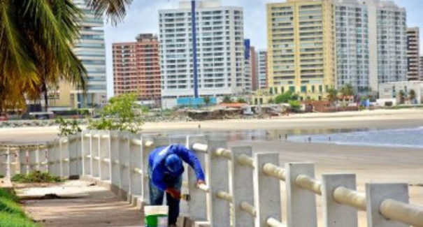 Prefeitura de São Luís realiza obras na orla  marítima