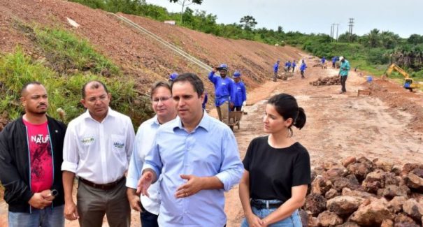 Obras reforçam a barragem do Batatã