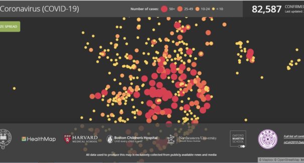 Mapa rastreia surto do coronavírus em todo mundo; confira