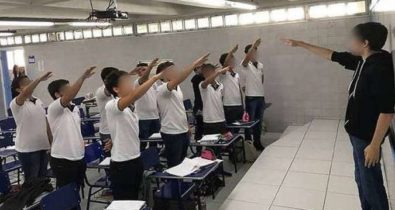 Jovens fazem saudação nazista em sala de aula e são suspensos