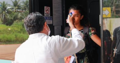 Barreira sanitária é instalada na Rodoviária de São Luís para prevenção ao coronavírus