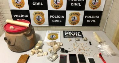 Suspeitos com drogas avaliadas em R$ 30 mil são presos no Anjo da Guarda
