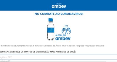 Ambev está distribuindo gratuitamente álcool em gel em todo país? Checamos