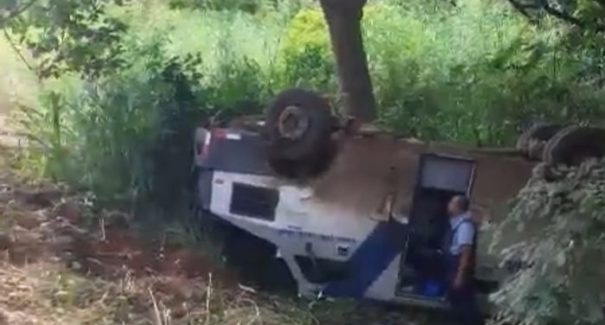 Carro-forte tomba no município de Montes Altos