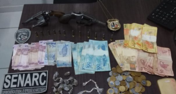 Denarc apreende drogas e armas de fogo em Timon